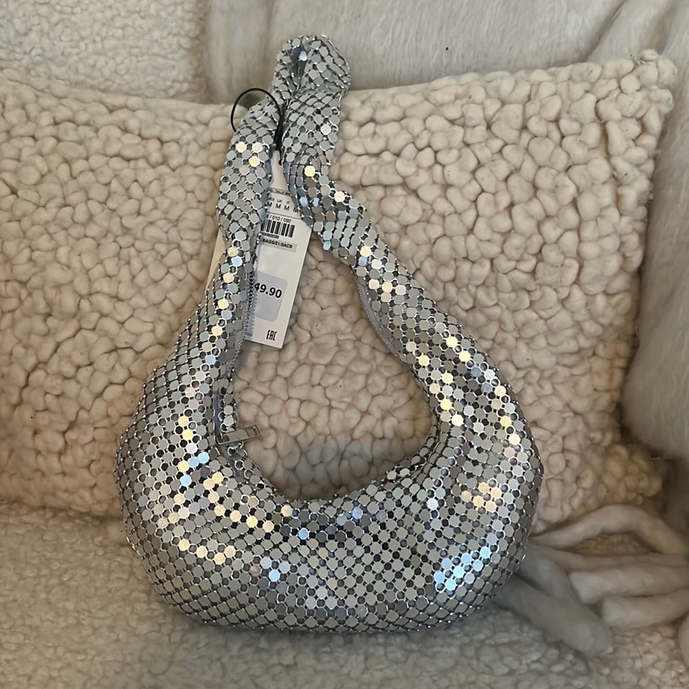 Zara metallic bag- NEW with tags!
